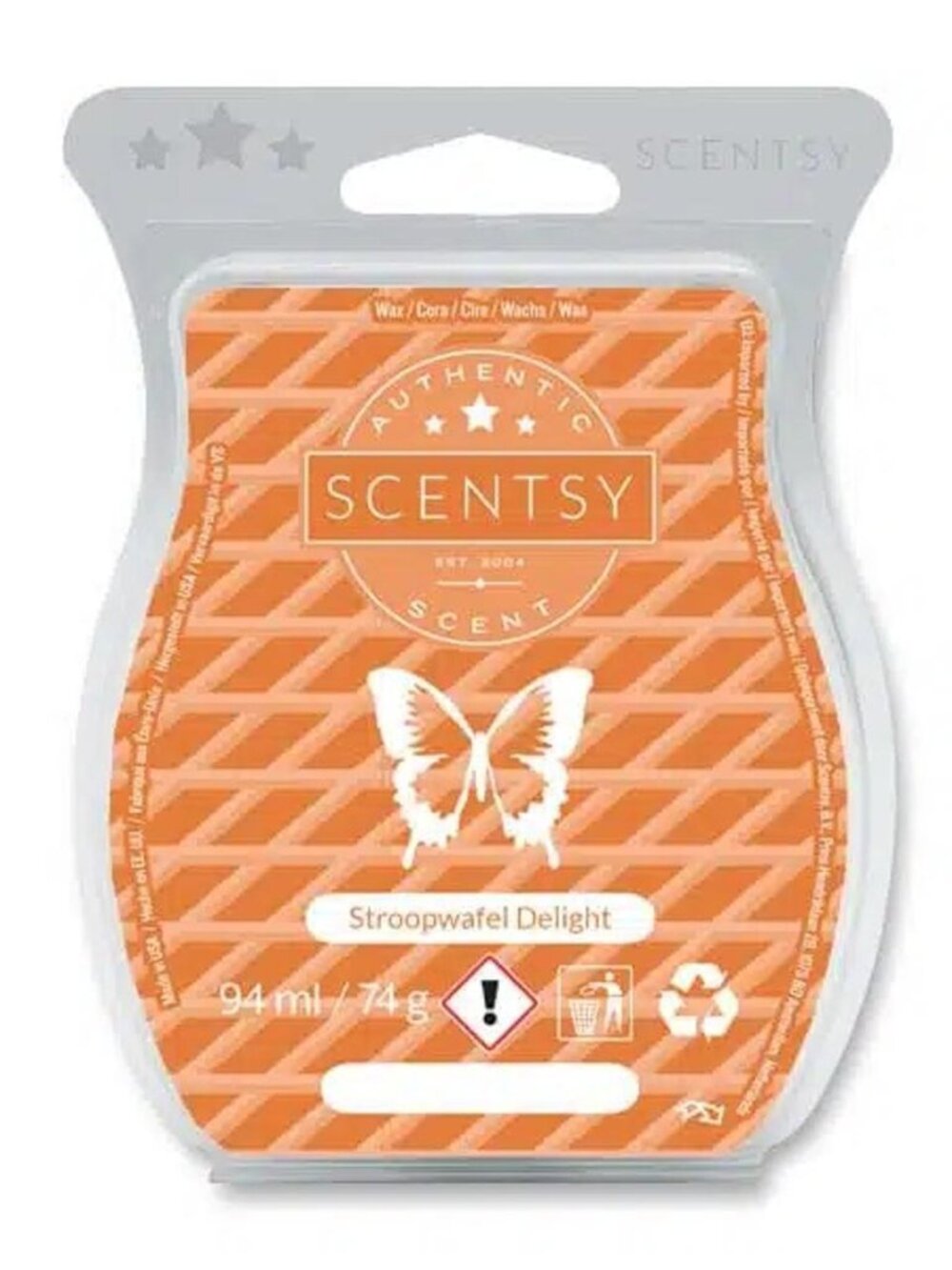 Scentsy STROOPWAFEL DELIGHT Scented Wax Bar Melt New